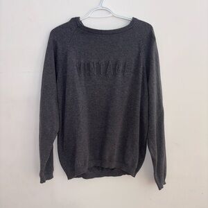 Weatherproof Vintage Gray Crewneck Sweater Men’s Medium 100% Cotton